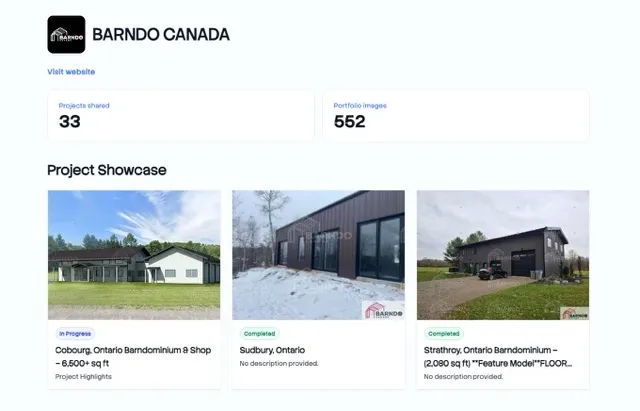 Barndo Canada portfolio on WorkReels