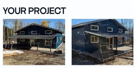 A published project on a contractor portfolio page